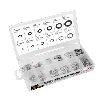 Performance Tool 350-Piece Lock & Flat Washer Assortment