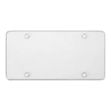 License Plate frame Clear Tuff shield