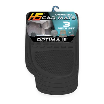 Mats Rubber Black 3PC