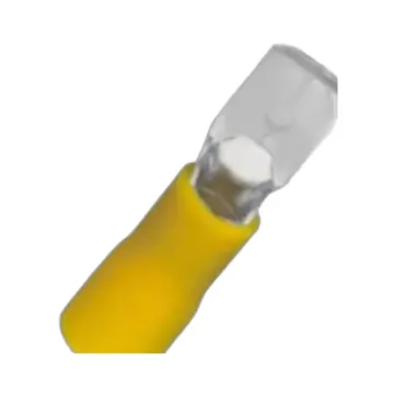Push On Ends Male Yellow
