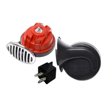 Horn Double Shell W/relay & Chrome grill 12V