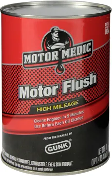 Gunk Motor Medic 5 Minute Motor Flush High Mileage 30oz