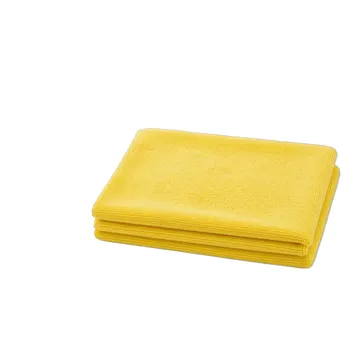 Towels 16X16 Yellow Micro Fibre