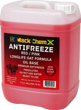 Mack Chem Antifreeze Red/Pink LongLife OAT Prediluted 5 Gallon