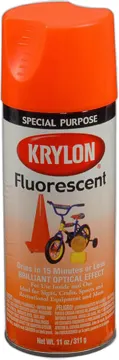 Krylon Fluorescent Yellow Orange 11oz